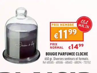 Trafic Bougie parfumee cloche offre