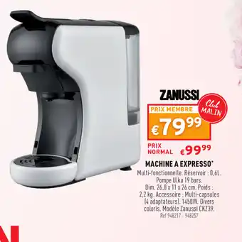 Trafic Machine a expresso offre