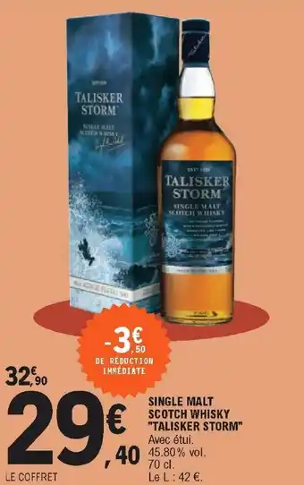 Single malt scotch whisky "talisker storm"