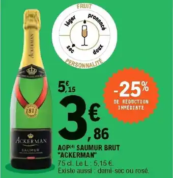 E.Leclerc AOP saumur brut "ackerman" offre