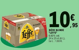E.Leclerc Bière blonde "leffe" offre