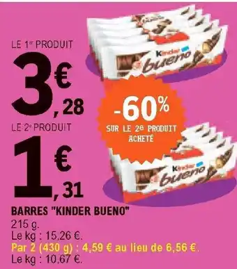 Barres "kinder bueno"