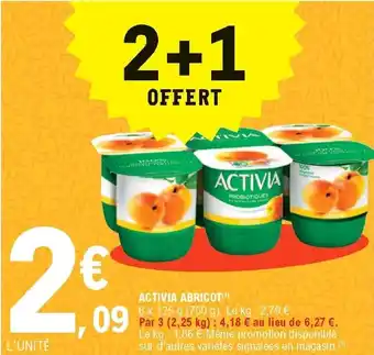 E.Leclerc Activia abricot offre