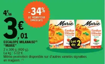 E.Leclerc Escalope milanaise "marie" offre