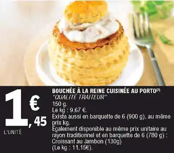 Bouchée à la reine cuisinée au porto