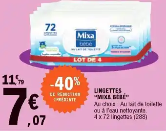 E.Leclerc Lingerres "mixa bébé" offre
