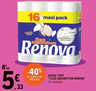 E.Leclerc Essuie tout "flexi absorption renova" offre