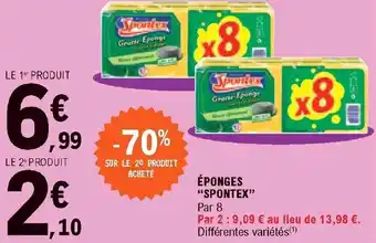 E.Leclerc Éponges "spontex" offre