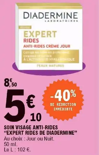 E.Leclerc Soin visage anti-rides offre