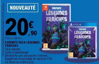 E.Leclerc Fortnite pack légendes fraîches offre