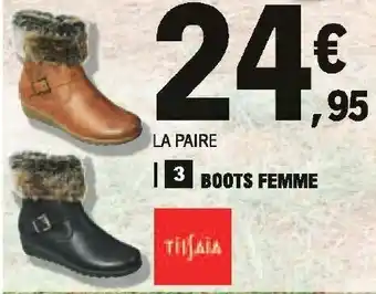 E.Leclerc Boots femme offre