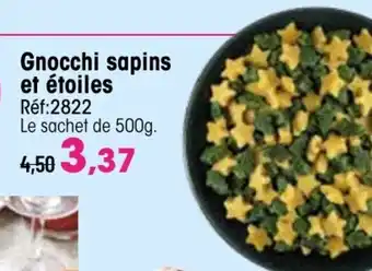 Gnocchi sapins et étoiles