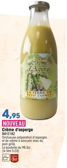 Croque Gel Crème d'asperge offre
