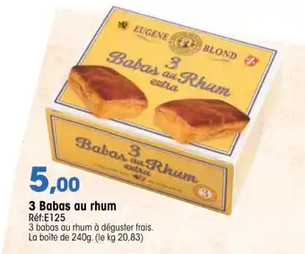 Croque Gel 3 Babas au rhum offre