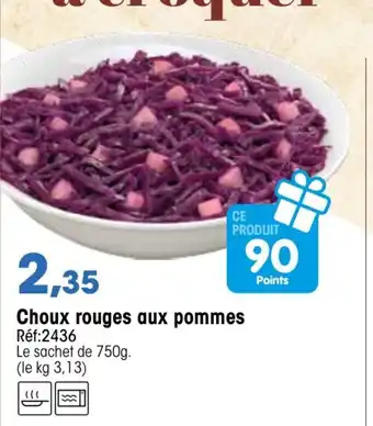 Croque Gel Choux rouges aux pommes offre