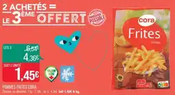 Match POMMES FRITES CORA offre