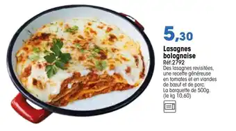 Croque Gel Lasagnes bolognaise offre