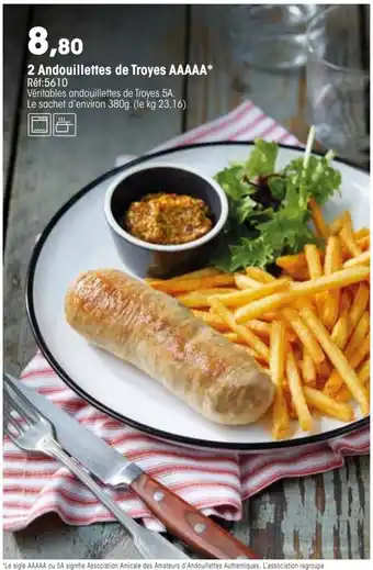 Croque Gel 2 Andouillettes de Troyes offre