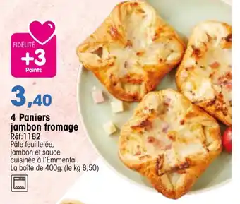 Croque Gel 4 Paniers jambon fromage offre