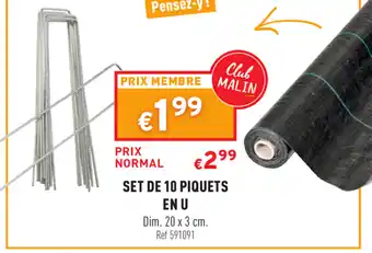 Trafic Set de 10 piquets offre