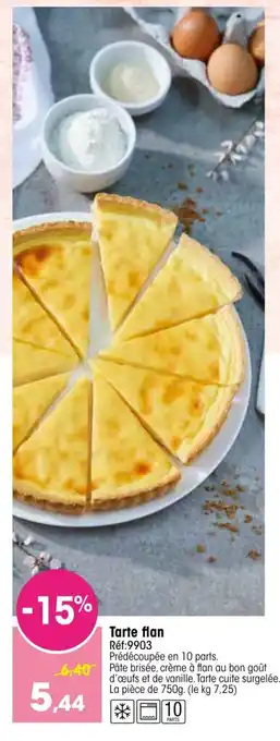 Croque Gel Tarte flan offre