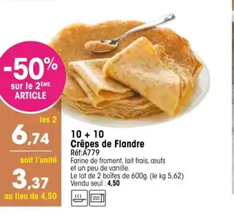 Croque Gel Crêpes de Flandre offre