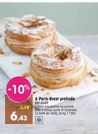 6 Paris-Brest pralines