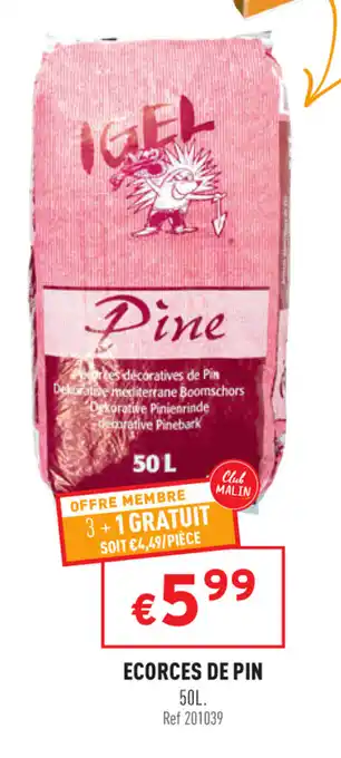Trafic Ecorces de pin offre