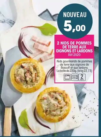 Croque Gel 2 Nids de Pommes de Terre Aux Oignons Et Lardons offre