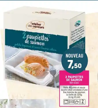 Croque Gel 2 Paupiettes de Saumon offre