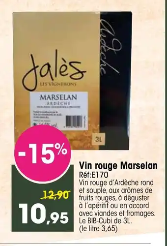 Croque Gel Vin Rouge Marselan offre