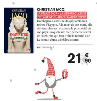 Carrefour Christian Jacq La Femme d'Or-La Vie Miraculeuse offre