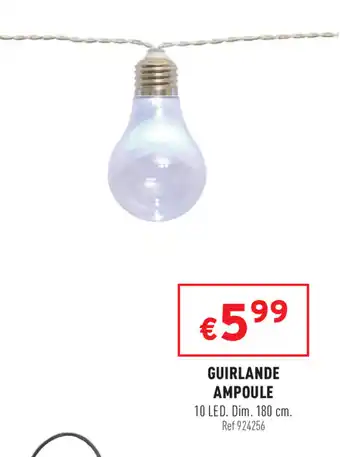 Trafic Guirlande ampoule offre