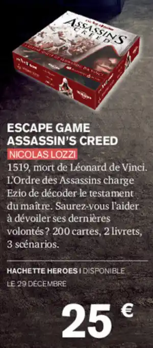 Escape Game Assassin's Creed