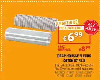 Trafic Drap housse fleurs coton 57 fils offre