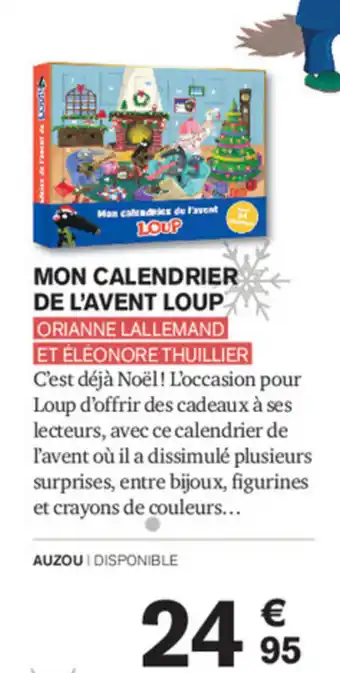 Carrefour Mon Calendrier de L'Avent Loup offre