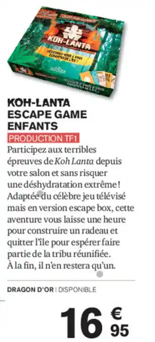 Koh-Lanta Escape Game Enfants