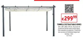 Trafic Tonnelle retractable genes offre