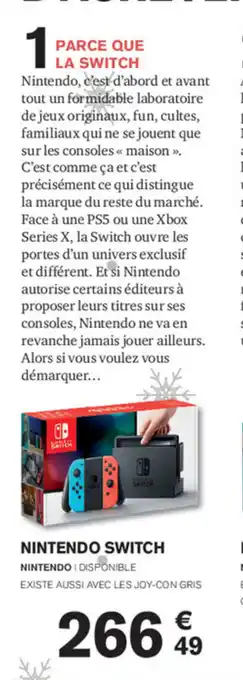 Carrefour Nintendo Switch offre