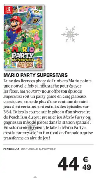 Carrefour Mario Party Superstars offre