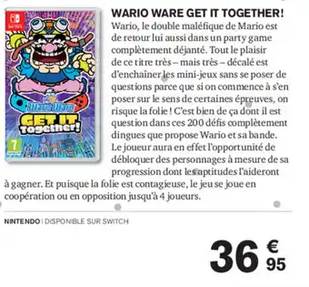 Wario Ware Get it Together
