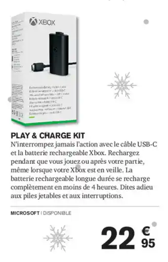 Carrefour Play & Charge Kit offre