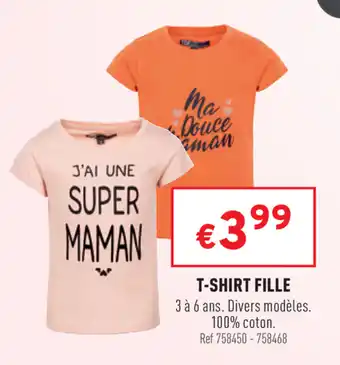 Trafic T-shirt fille offre