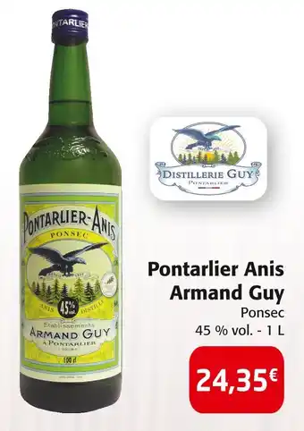 Colruyt Armand Guy Pontarlier Anis offre