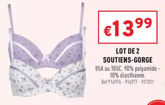 Lot de 2 soutiens-gorge