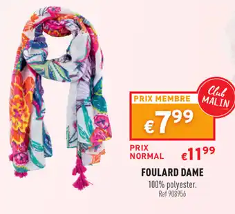 Trafic Foulard dame offre
