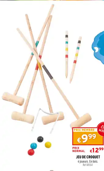 Trafic Jeu dde croquet offre