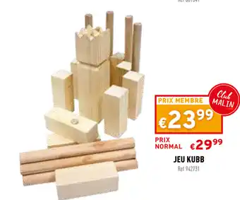 Trafic Jeu kubb offre