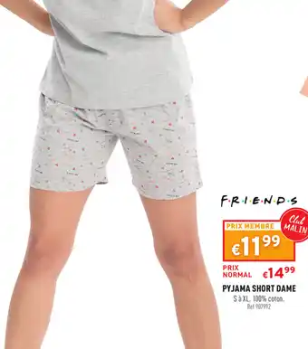 Trafic Pyjama short dame offre