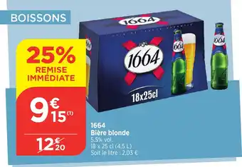Maximarché 1664 Bière blonde offre